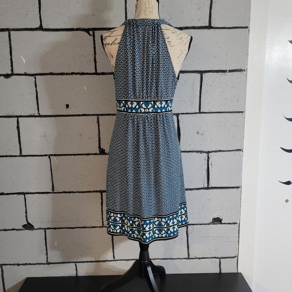 Bundle Sale! Max Studio Blue Patterned Halter Dre… - image 7